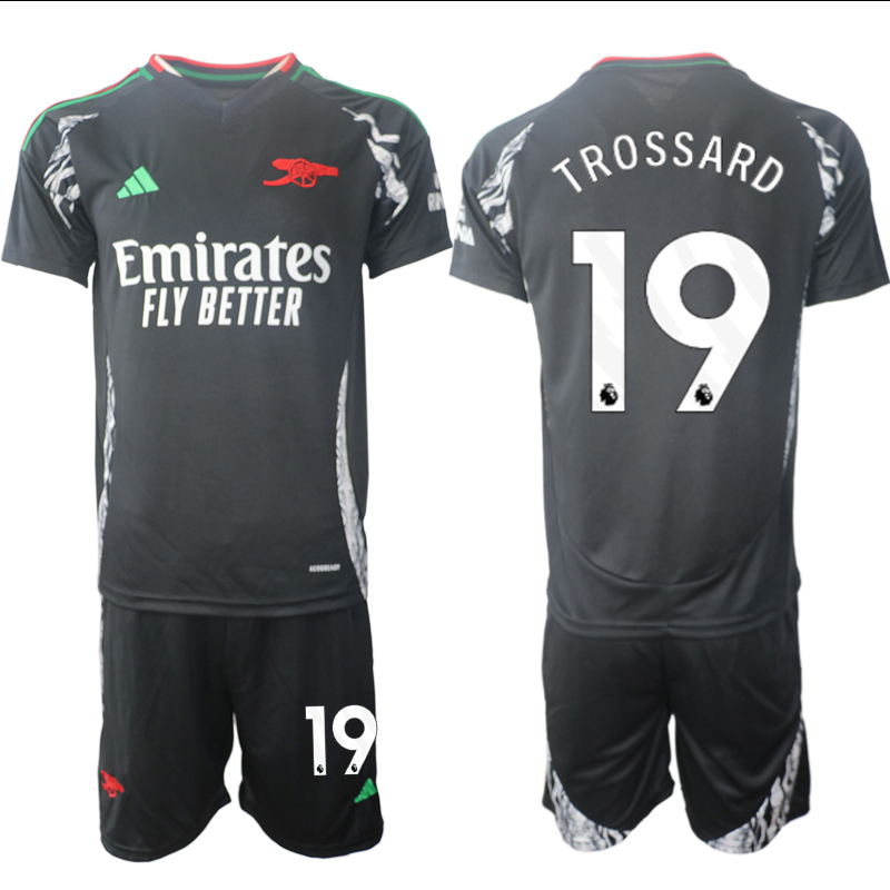 Men 2024-2025 Club Arsenal away Black #19 Soccer Jersey